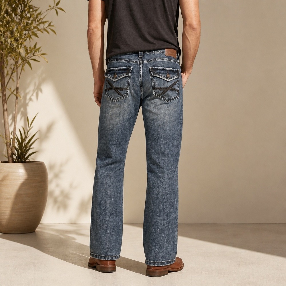 TK Axel 36x30 Slim Boot Blue Denim Jeans